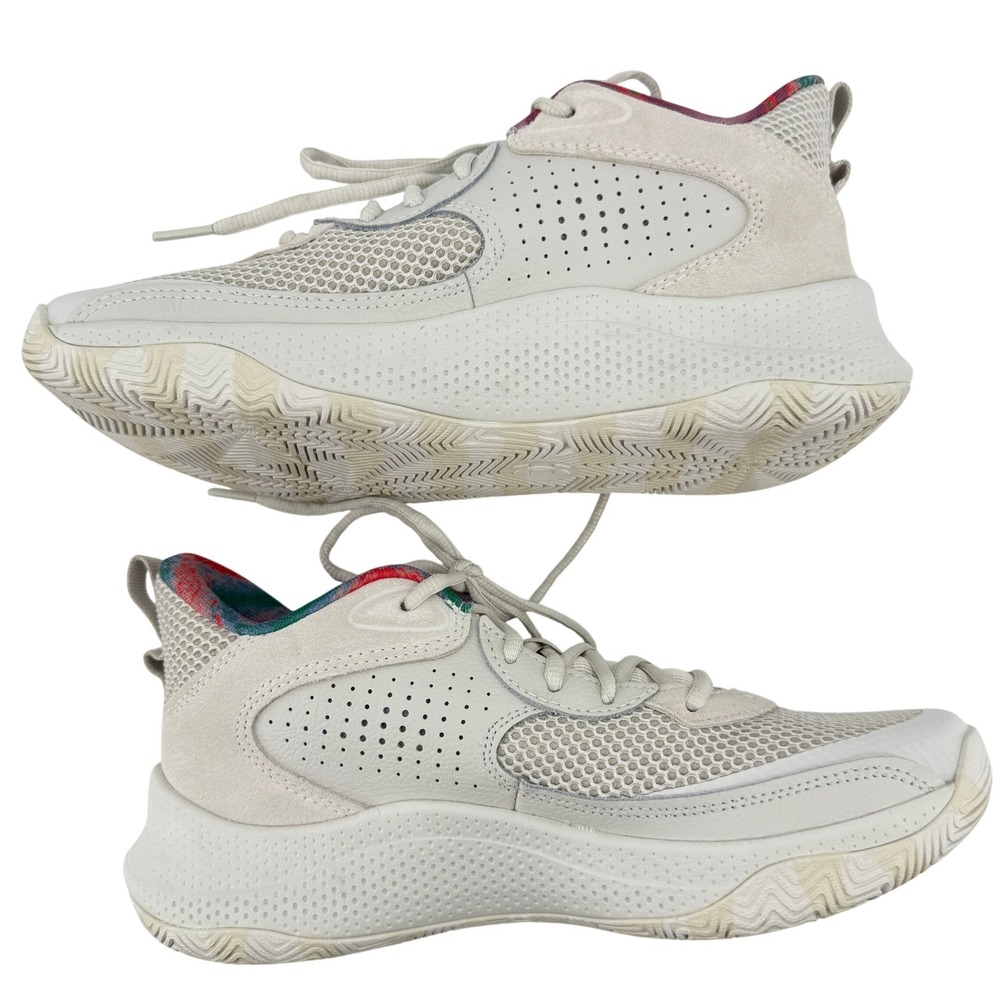 Under Armour Curry 3Z 24 Basketball Sneaker White Beige Suede M8.5/W10 3028191 - Picture 5 of 9
